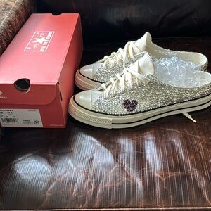 Converse Premium Crystal Covered mules size 11.5 women’s